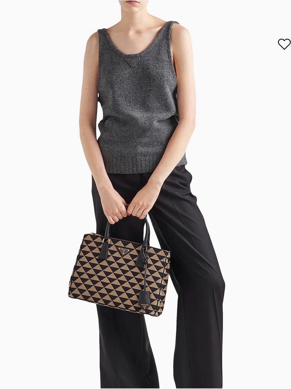 Prada
Medium Symbole Embroidered Fabric Top Handle Bag - Picture 3 of 17